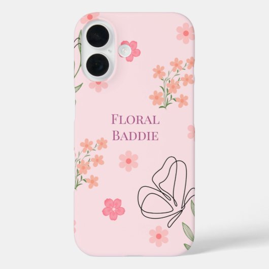 Florales Baddie Case-Mate iPhone Hülle (Rückseite)