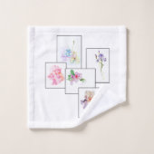 Florales Badehandtuch-Set Badhandtuch Set (Waschlappen)