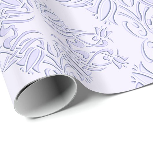 florales Barockmuster Geschenkpapier (Rolleneckpunkt)