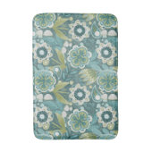 Florales Boho-Botanikmuster Badematte (Vorderseite Vertikal)