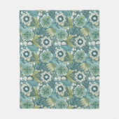 Florales Boho-Botanikmuster Fleecedecke (Vorderseite)