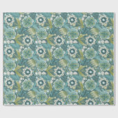 Florales Boho-Botanikmuster Geschenkpapier (Flach)