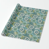 Florales Boho-Botanikmuster Geschenkpapier (Ungerollt)