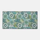 Florales Boho-Botanikmuster Schreibtischunterlage (Vorderseite)