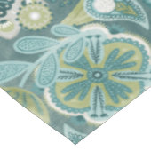 Florales Boho-Botanikmuster Tischdecke (Schrägansicht)