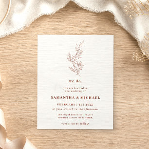 Florales Boho-Terrakotta-Herbstbudget Botanisch he Flyer