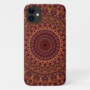 Florales braunes Mandala-Design Case-Mate iPhone Hülle