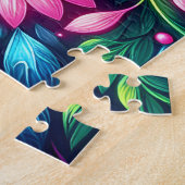 Florales Brustkrebsband Puzzle (Seite)