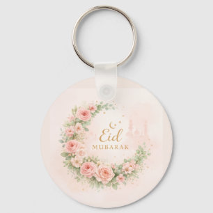 Florales Crescent Eid Mubarak-Schlüsselanhänger – Schlüsselanhänger