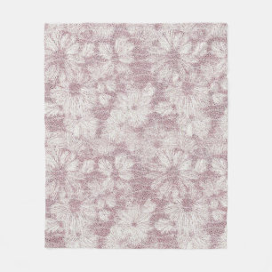 Florales Daisy samtiges Staubrosa Fleecedecke
