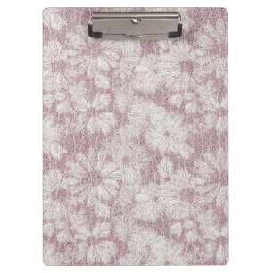Florales Daisy samtiges Staubrosa Klemmbrett