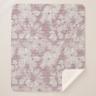 Florales Daisy samtiges Staubrosa Sherpadecke