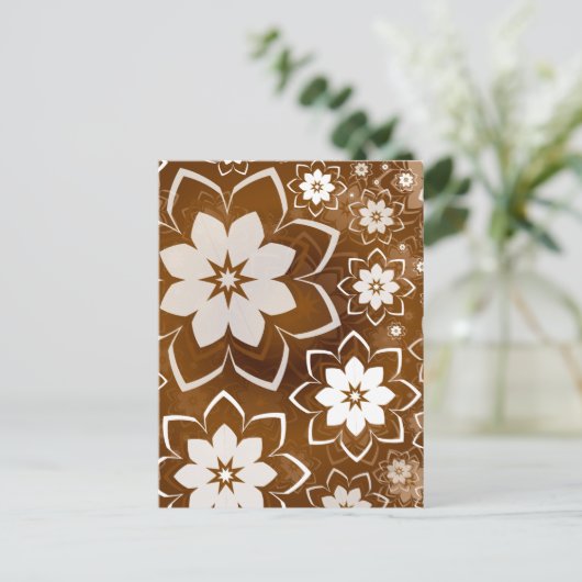 Florales Design 13 Postkarte (Stehend Vorderseite)