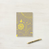 Florales Design 18 Post-it Klebezettel (Auf Schreibtisch)