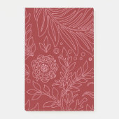 Florales Design 30 Post-it Klebezettel (Vorderseite)