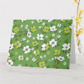 Florales Design 6 Karte (Gelbe Blume)