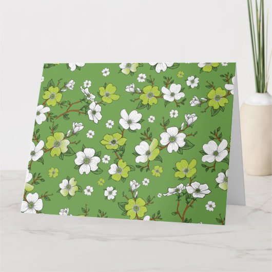 Florales Design 6 Karte (Vorderseite)