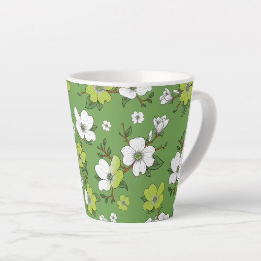 Florales Design 6 Milchtasse (Rechte Ecke)