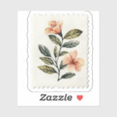 Florales Design Aufkleber (Blatt)