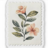 Florales Design Aufkleber (Vorderseite)