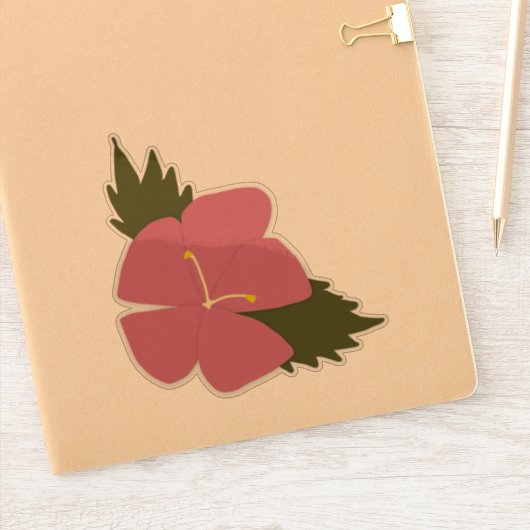 Florales Design Aufkleber (Notizbuch)