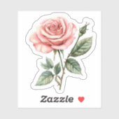 Florales Design Aufkleber (Blatt)