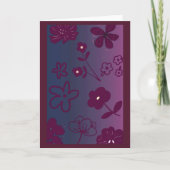 Florales Design  Karte (Vorderseite)