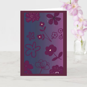 Florales Design Karte