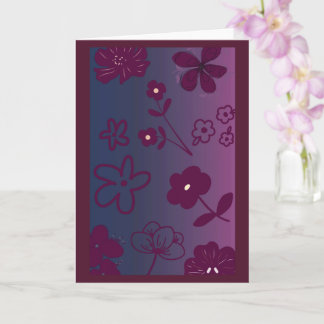 Florales Design Karte