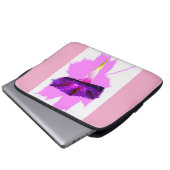 Florales Design Laptopschutzhülle (Vorne Knopf)