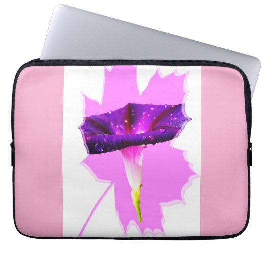 Florales Design Laptopschutzhülle (Vorderseite)
