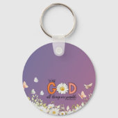 Florales Design Schlüsselanhänger (Vorderseite)