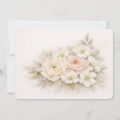 Florales Editorials Blumenstrauß Probeessen Einladung (Rückseite)