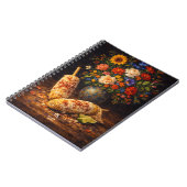 Florales Elote Stilleben | Monogramm Notizblock (Linke Seite)