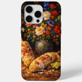 Florales Elote-Stillleben | Monogramm Case-Mate iPhone Hülle (Rückseite)