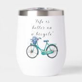 Florales Fahrrad Wasserfarben Design Boho Chic (Vorderseite)