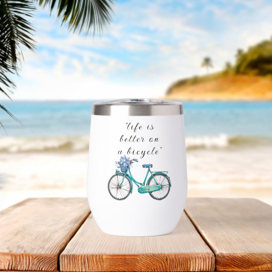 Florales Fahrrad Wasserfarben Design Boho Chic (Strand (gedreht))