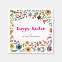 Florales farbenfrohes Oster-BRUNCH & -VERSTECKEN