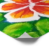 Florales Flamingo Poster (Ecke)