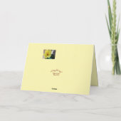 "florales Foto" Inspirationsgrüßkarte Karte (Rückseite)