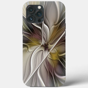 Florales Fraktal, Fantasie-Blume mit Erdtönen Case-Mate iPhone Hülle
