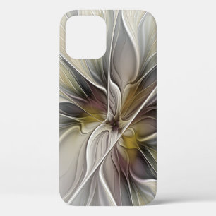 Florales Fraktal, Fantasie-Blume mit Erdtönen Case-Mate iPhone Hülle
