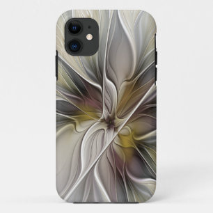 Florales Fraktal, Fantasie-Blume mit Erdtönen Case-Mate iPhone Hülle