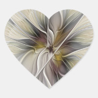 Florales Fraktal, Fantasieblume mit Erdtönen
