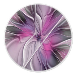 Florales Fraktal Modernes Abstractes Blumen Pink G Keramikknauf