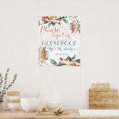 Florales Gästebuch (Küche)