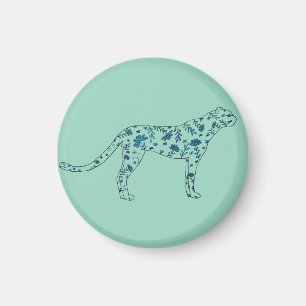 Florales Gepard Magnet