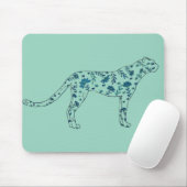 Florales Gepard Mousepad (Mit Mouse)