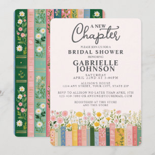 Florales Geschichtenbuch Ein Neues Kapitel Jungges Einladung