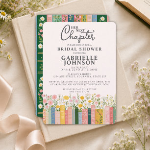 Florales Geschichtenbuch Ihr nächstes Kapitel Jung Einladung
